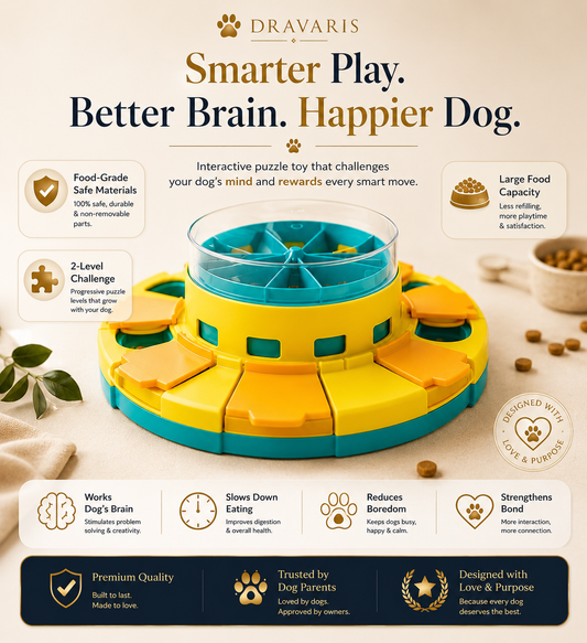 PawIQ™ 2-Level Interactive Puzzle Feeder for Dogs