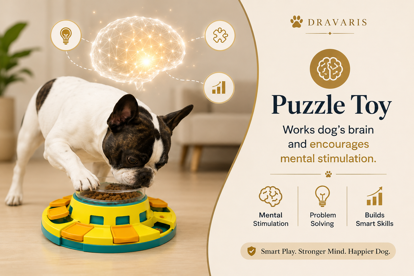 PawIQ™ 2-Level Interactive Puzzle Feeder for Dogs
